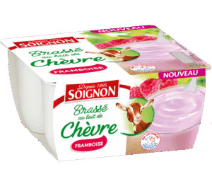 Image du produit : Yaourt fruits mixés framboise au lait de chèvre